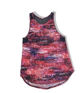 Lululemon Sculpt Tank II Size 6/8 DHSM/BLK Dahliascape Multi / Black